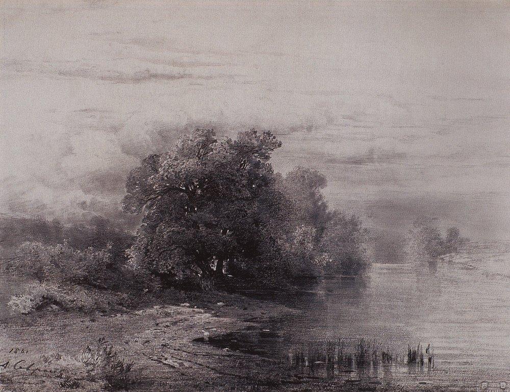 Trees by the River (1861).