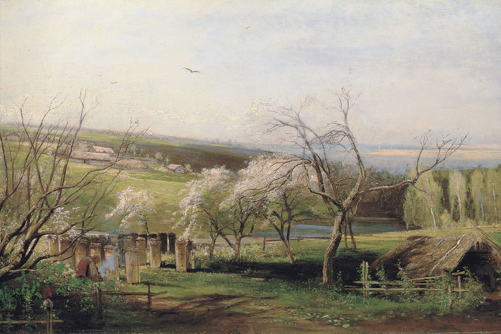 Spring, Village View (1867).
