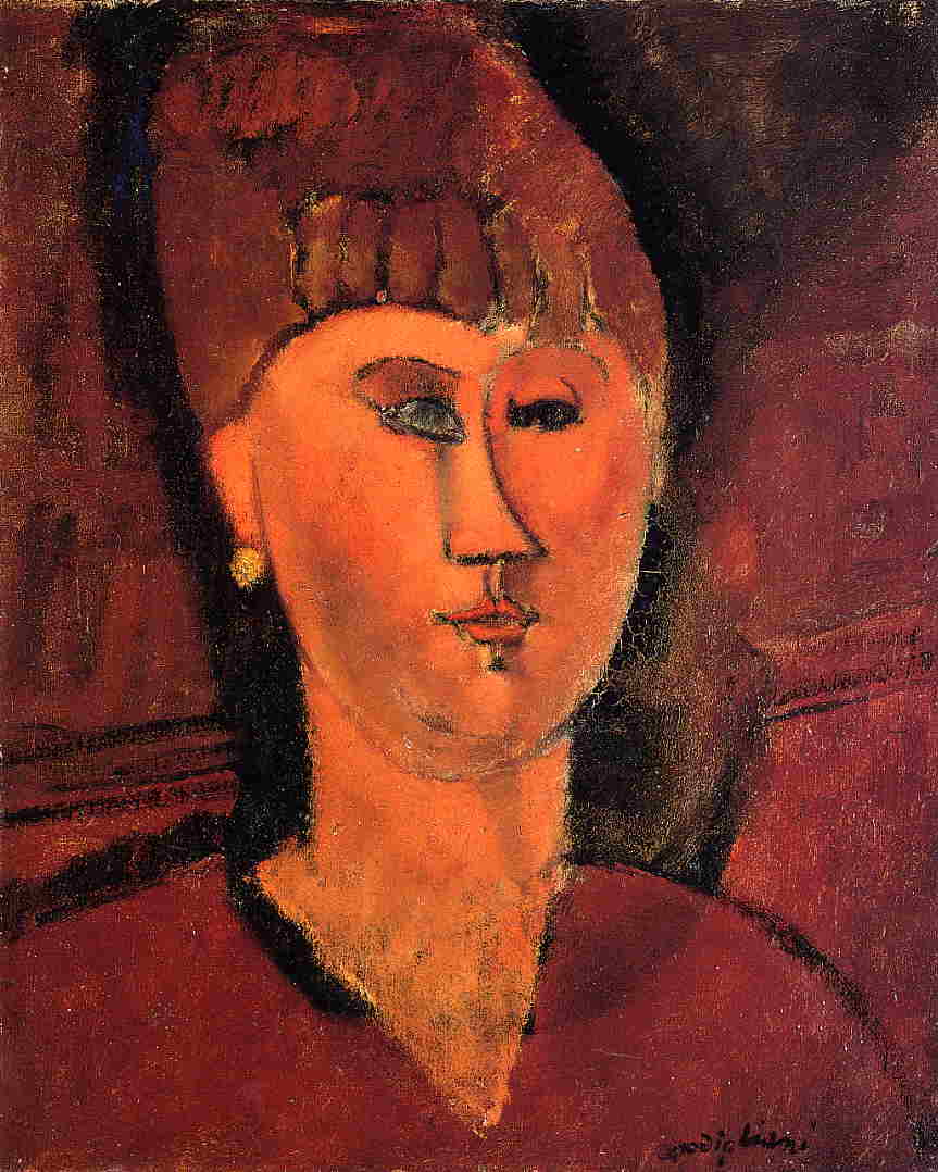 Head of Red-haired Woman (1915).
