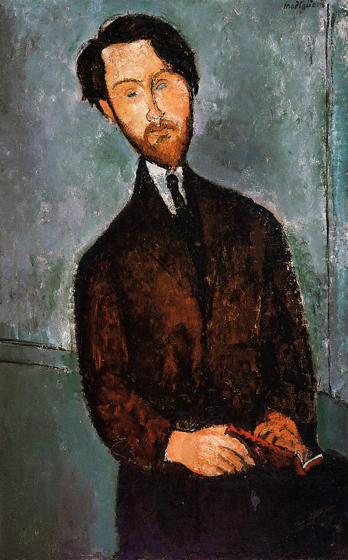 Portrait of Leopold Zborowski (1916).