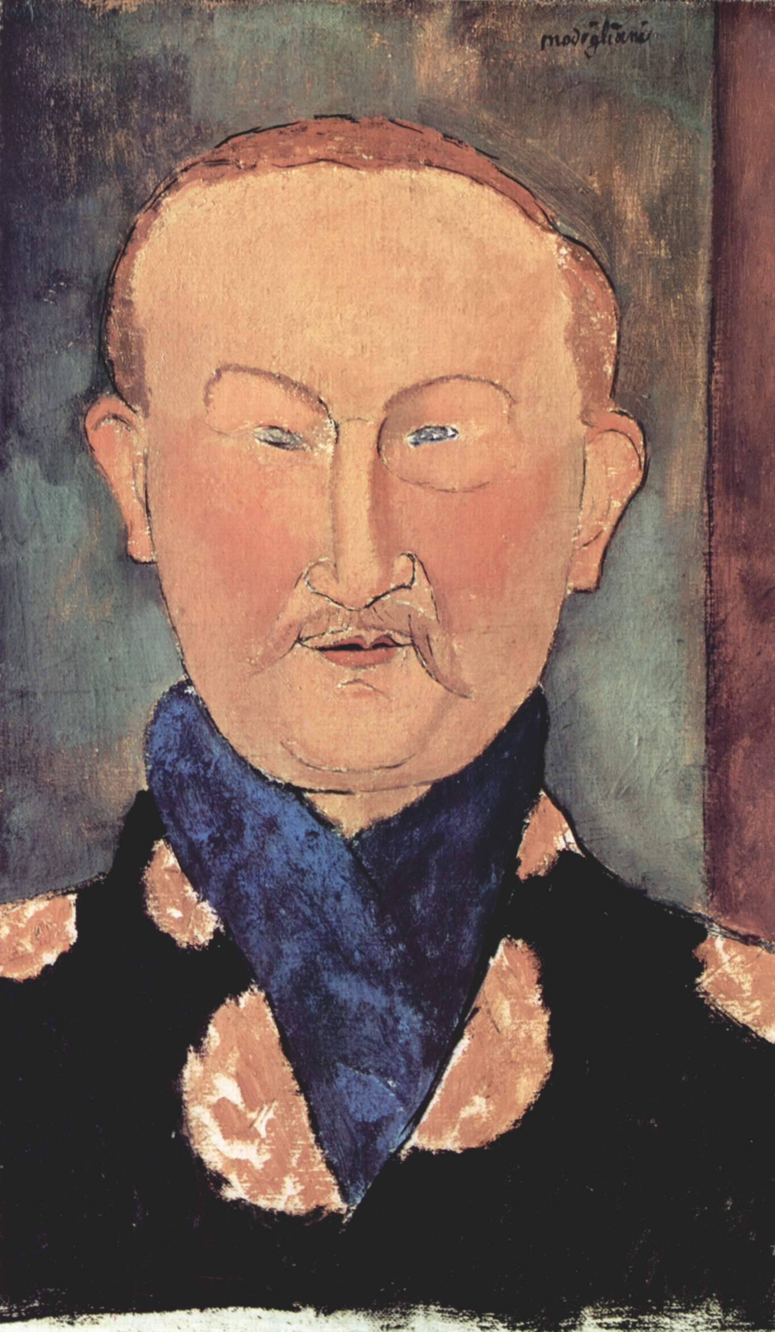 Portrait of Leon Bakst (1917).