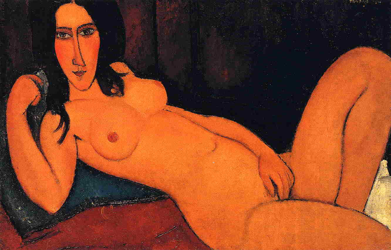 Reclining nude (1917).