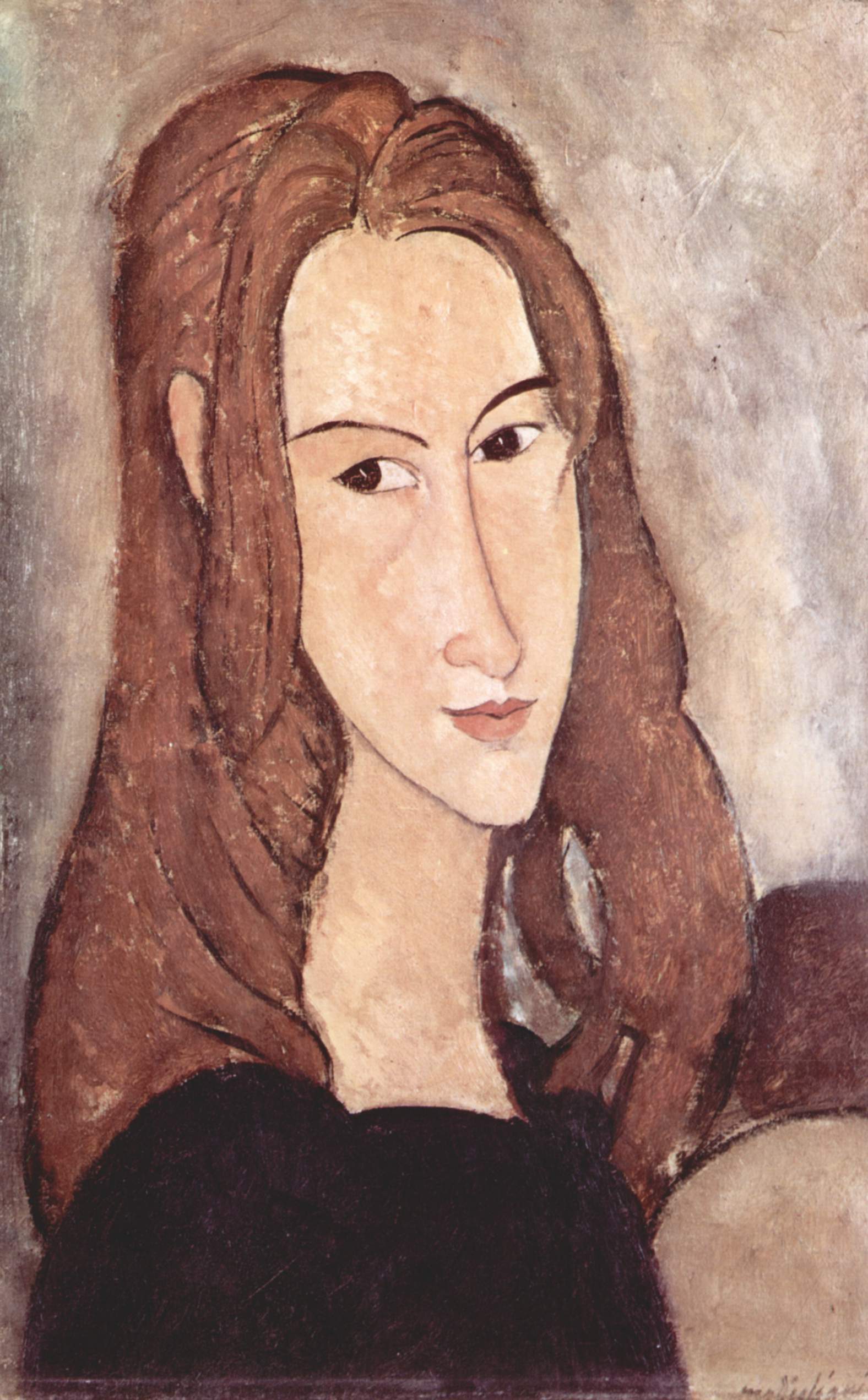 Portrait of Jeanne Hebuterne (1918).