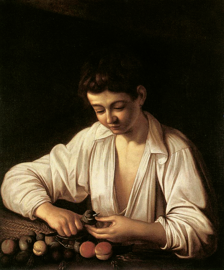 Boy Peeling Fruit (1593).