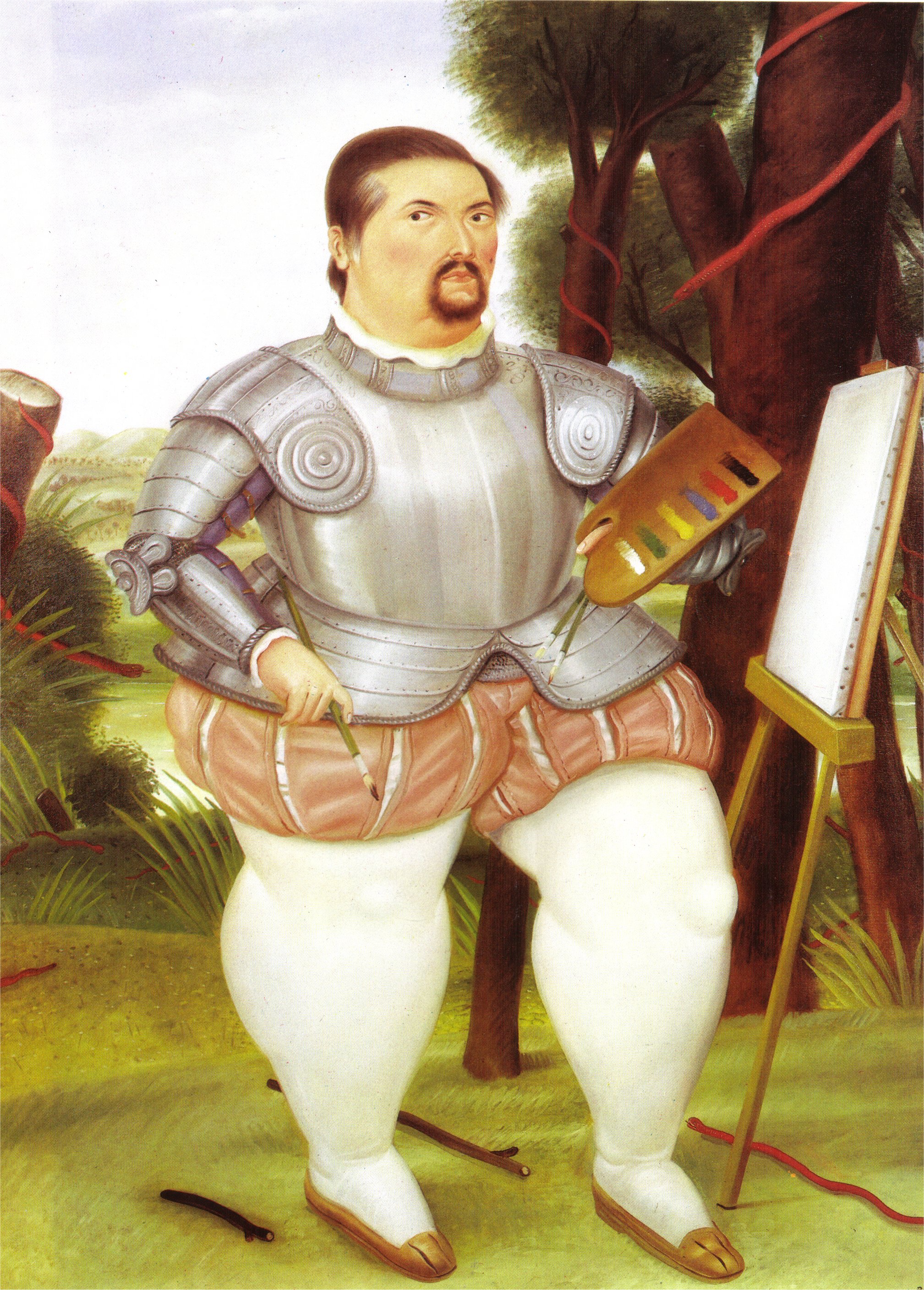 Self-Portrait as Spanish Conquistador (1986).