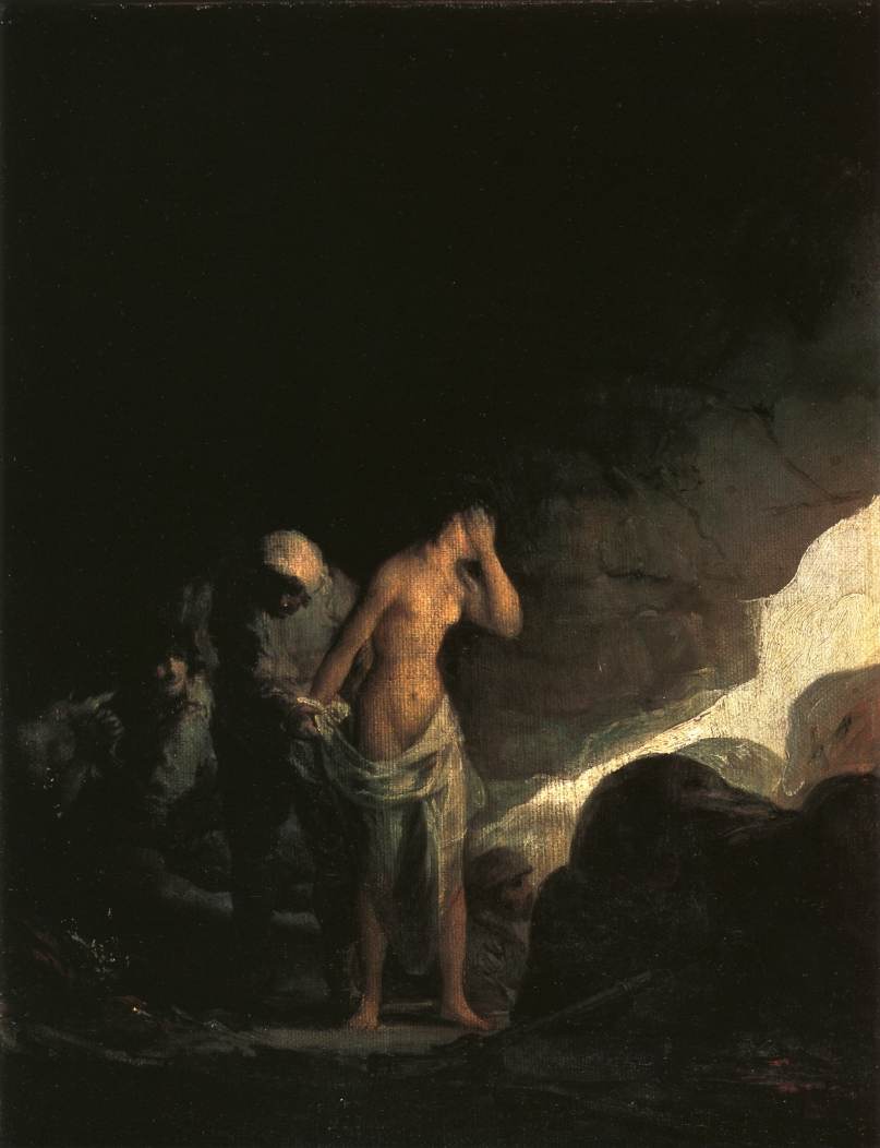 Brigand Stripping a Woman (1800).