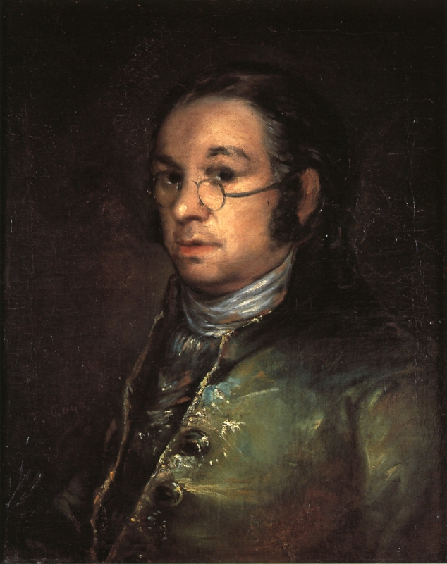 Self portrait with spectacles (1801).