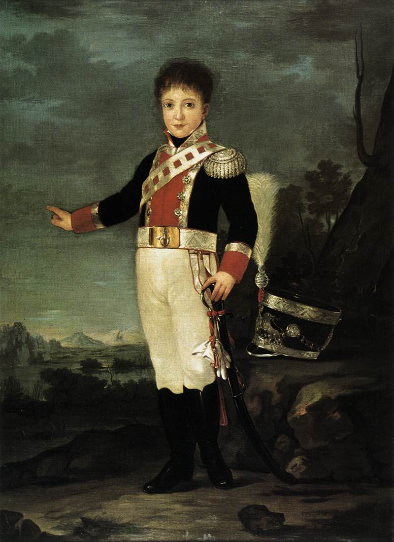 Infante Don Sebastián Gabriel de Borbón y Braganza (1822).