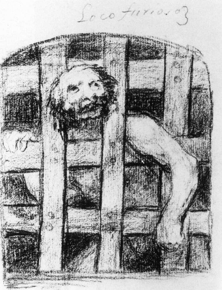 Lunatic behind Bars (1828).
