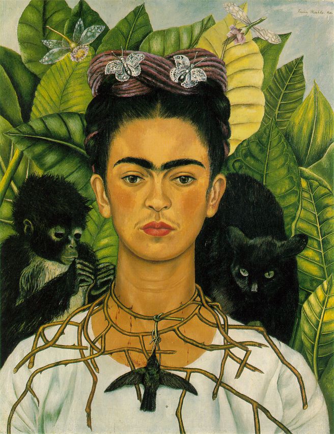 Self Portrait with Necklace of Thorns (1940).