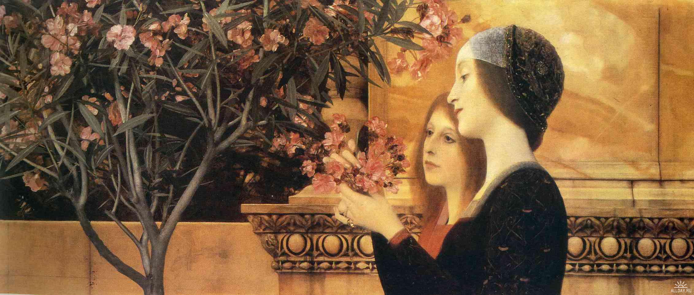 Two Girls With An Oleander (1890).