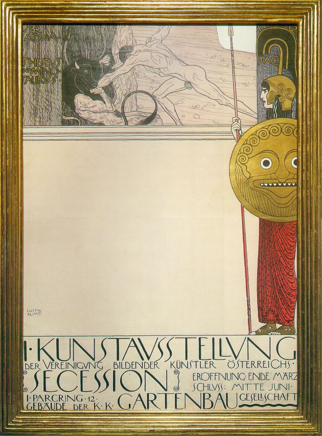 Poster for the First Art Exhibition of the Secession Art Movement (1898).