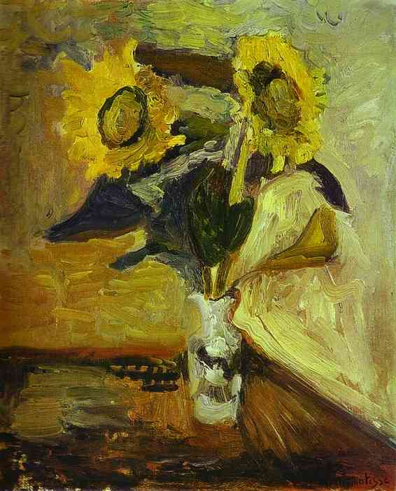 Vase of Sunflowers (1898).