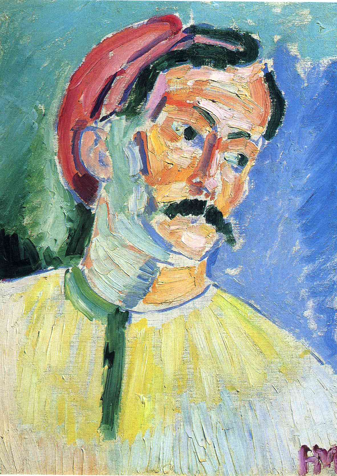 Portrait of Andre Derain (1905).