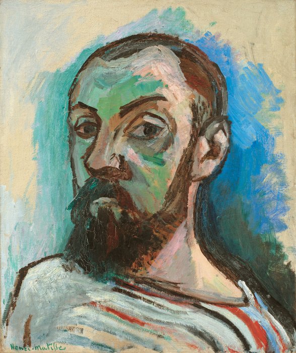 Self-Portrait in a Striped T-Shirt (1906).
