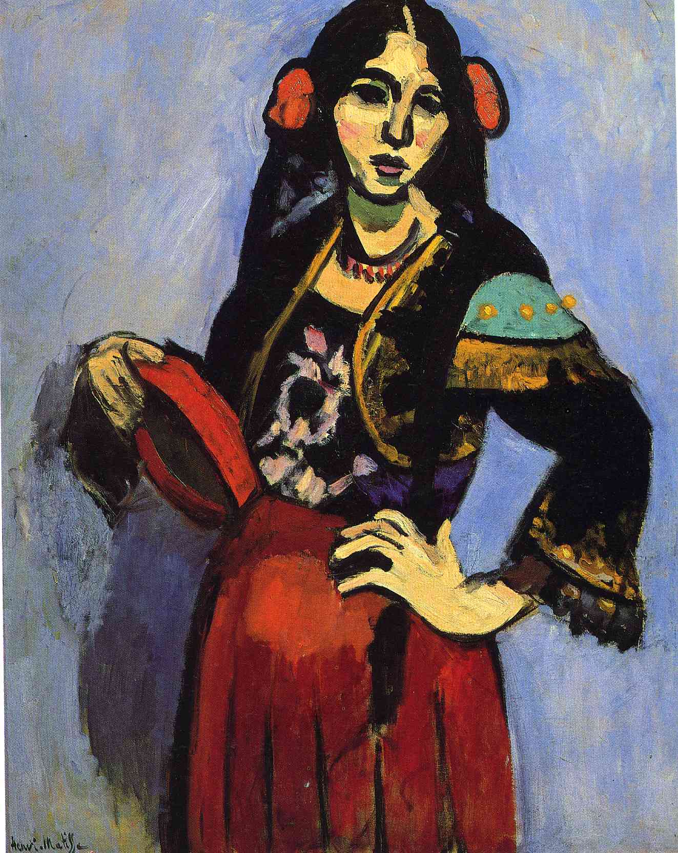 Spanish Woman with a Tamborine (1909).
