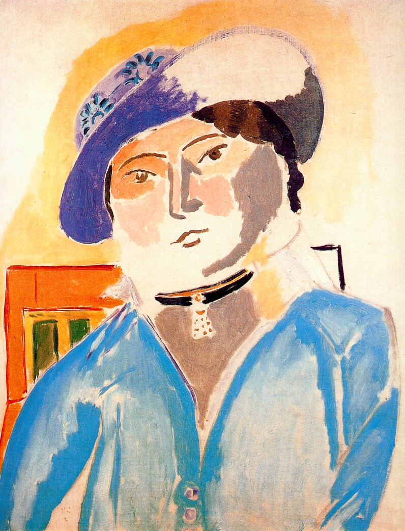 Marguerite in a Leather Hat (1914).