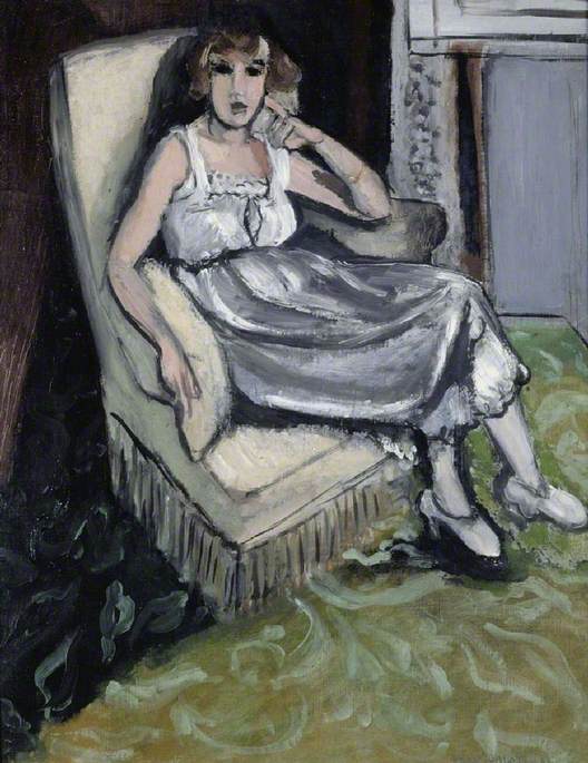 Woman Seated in An Armchair (1917).