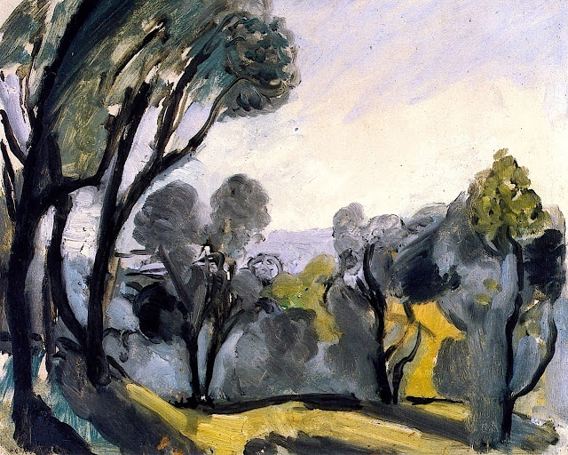 Landscape with Olive Trees (1918).