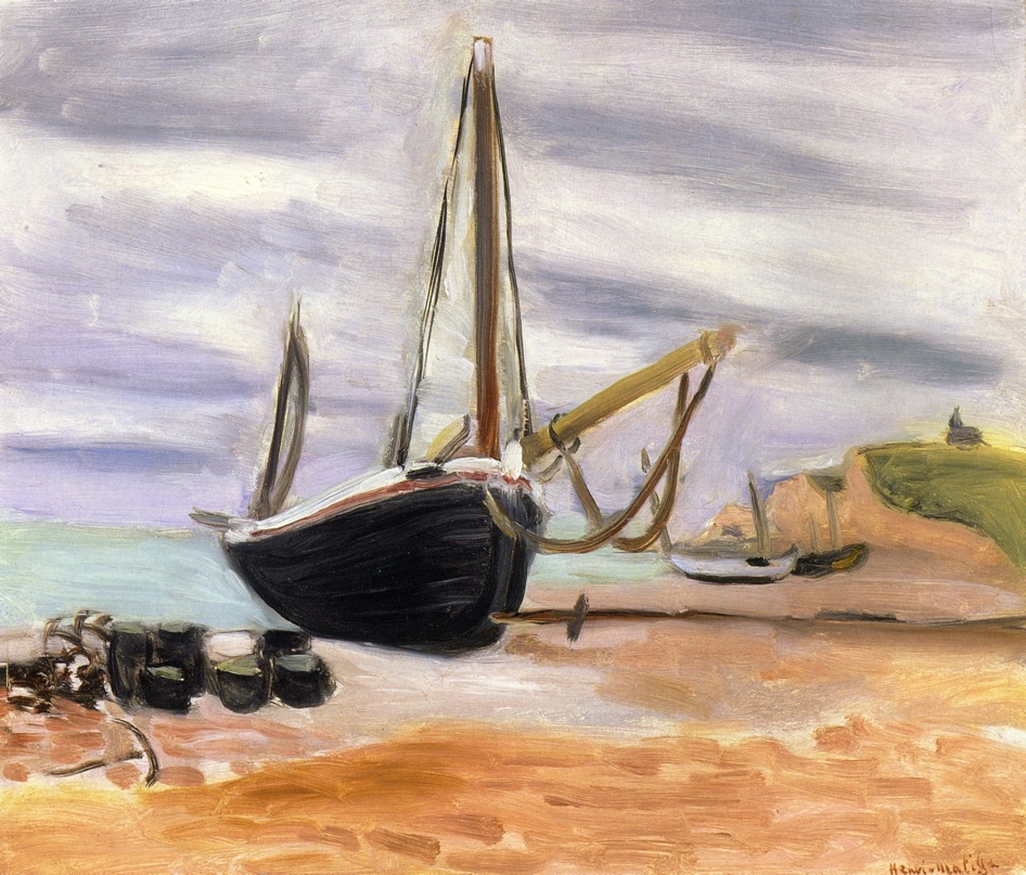 Boats at Etretat (1920).