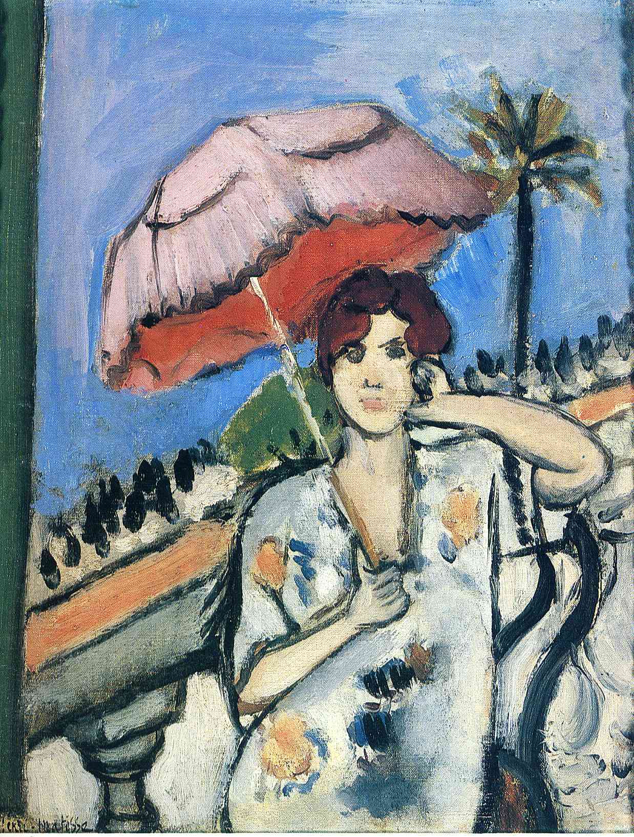 Woman with Umbrella (1920).