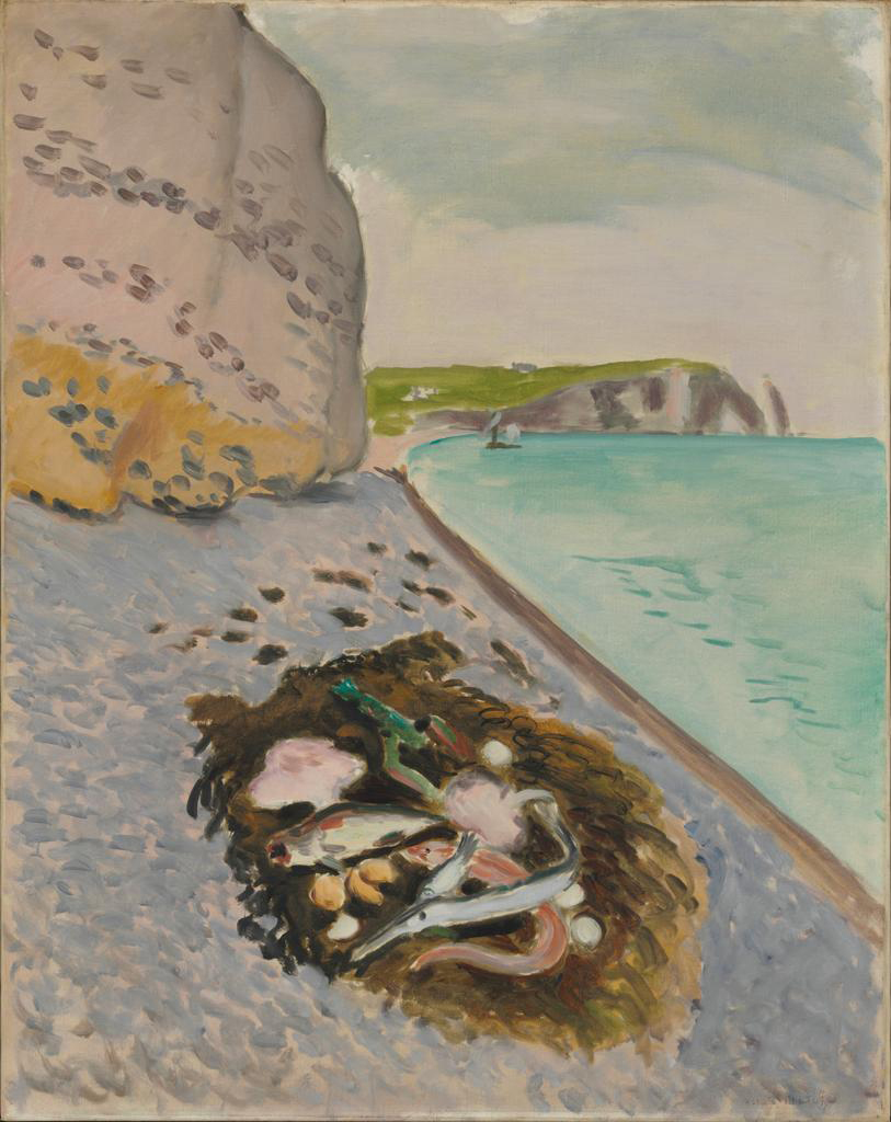 Large Cliff with Fish (1920).
