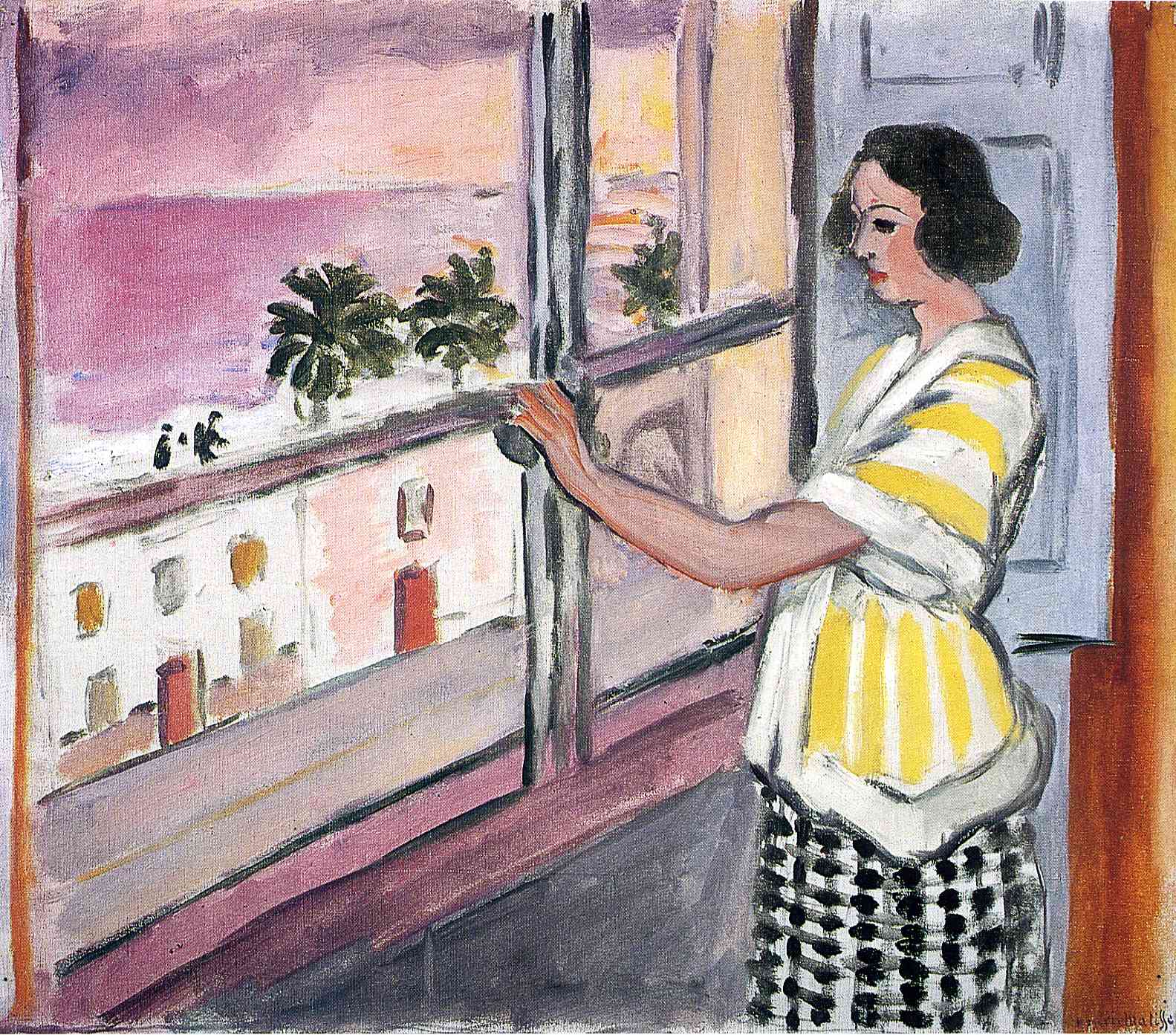 Young Woman at the Window, Sunset (1921).