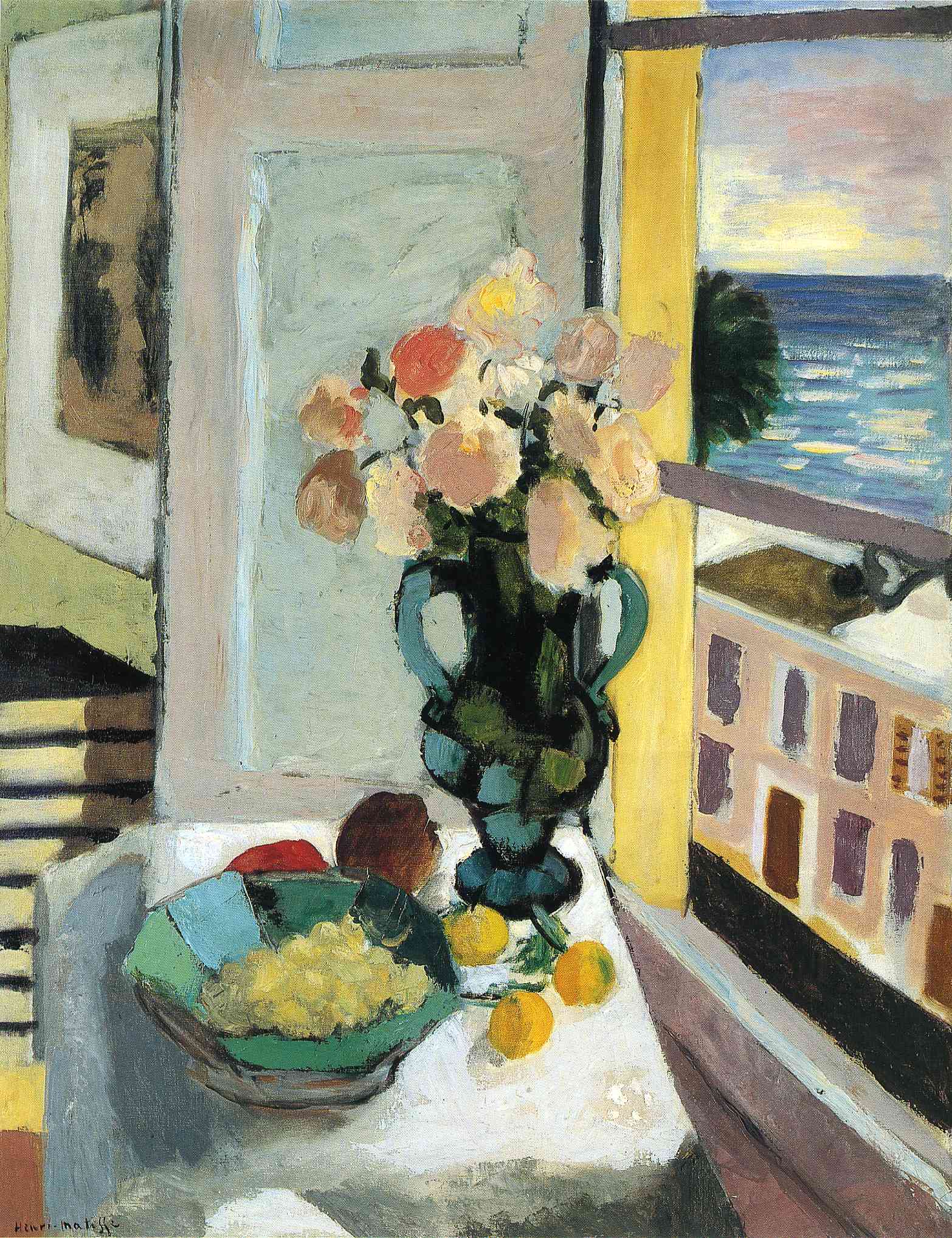 Flowers in front of a Window (1922).