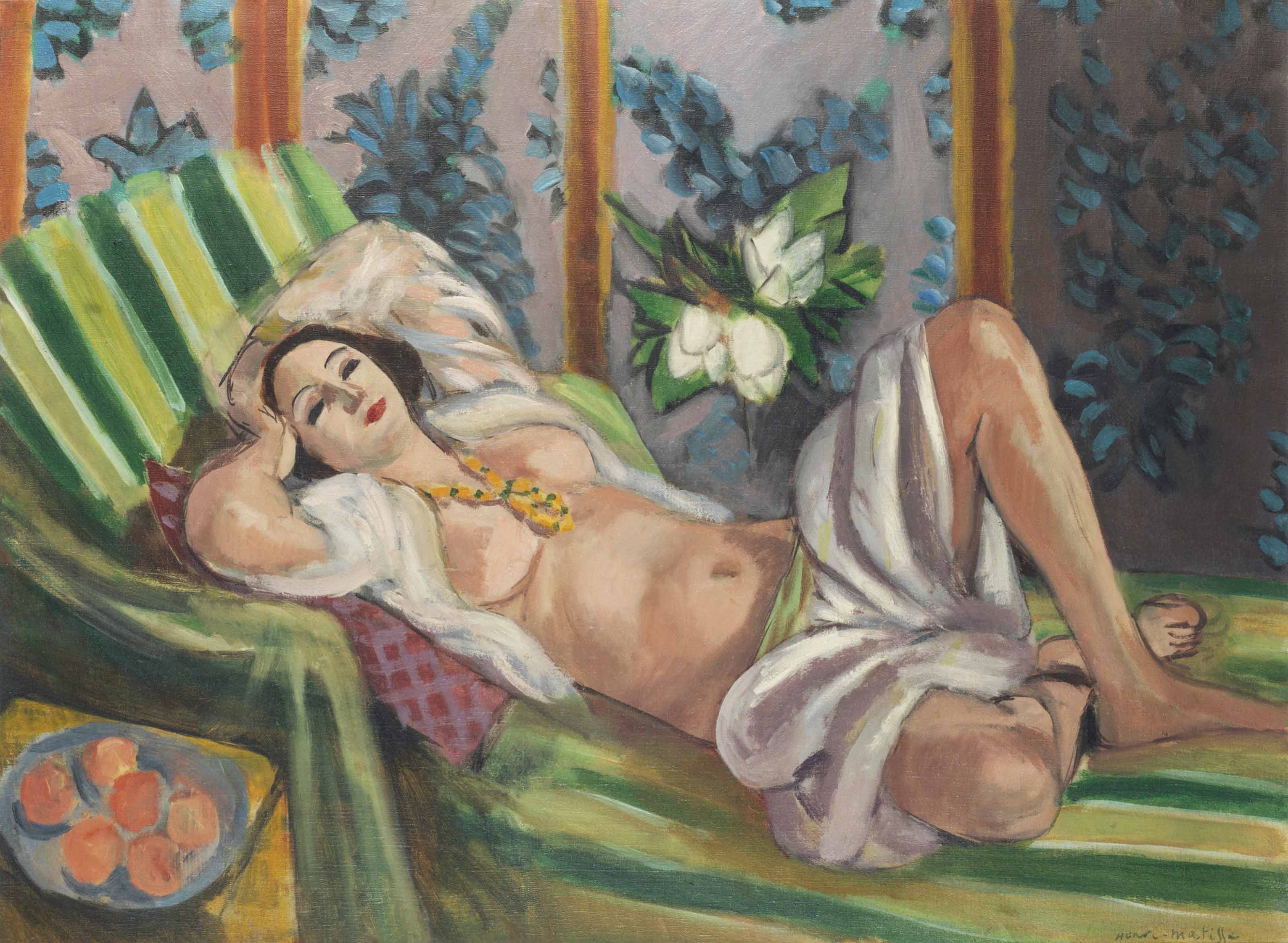 Odalisque Couchée aux Magnolias (1923).