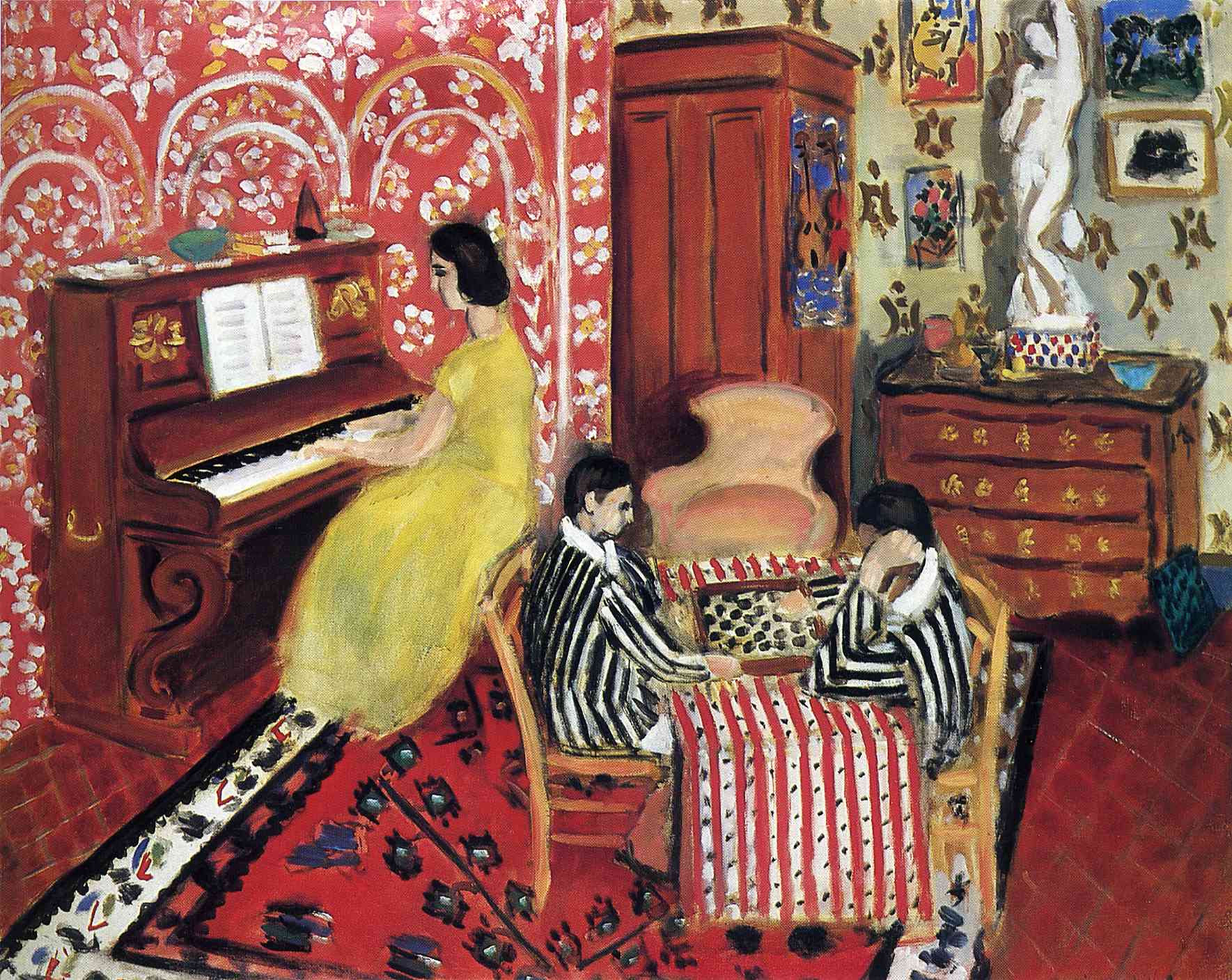 Pianist and Checker Players (1924).