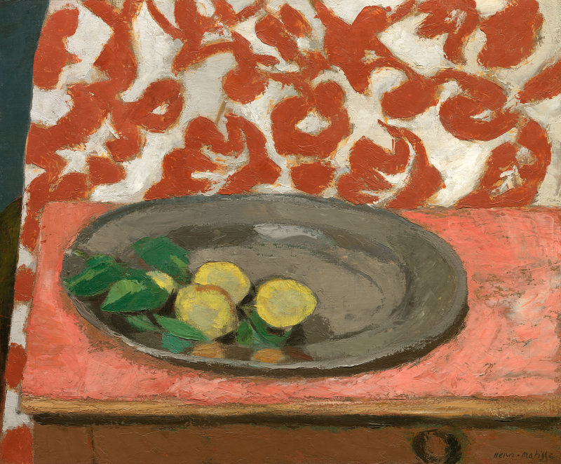 Lemons on a Pewter Plate (1929).