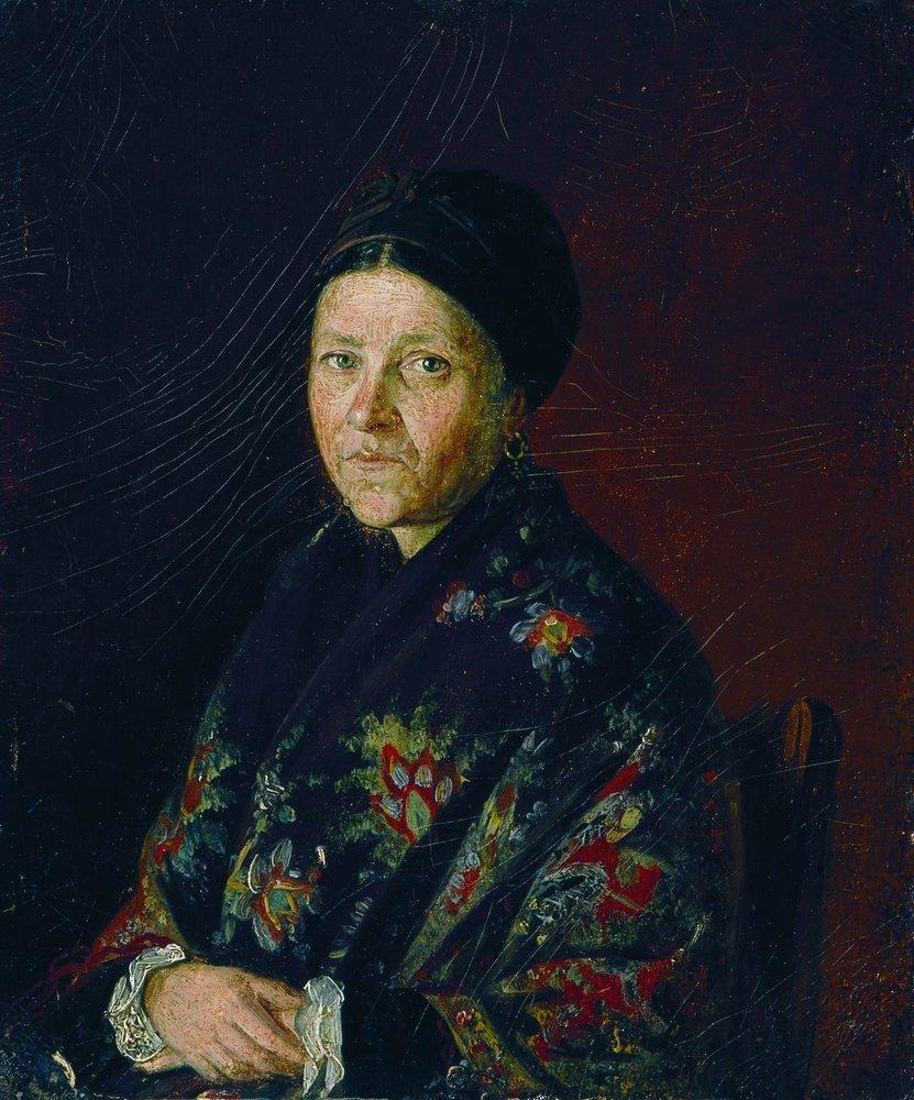 Portrait of A. Bocharova, artist's aunts (1859).