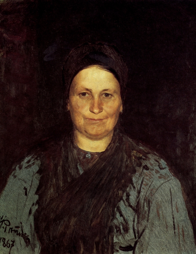 Tatyana Repina, the Artist's Mother (1867).