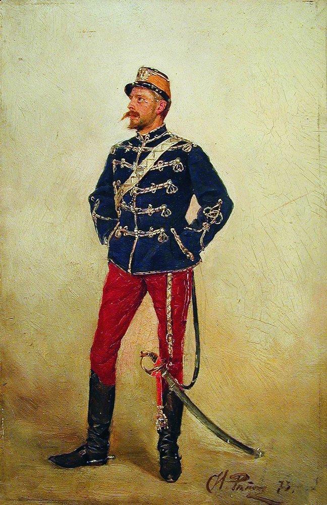 A young man in military uniform (1873).
