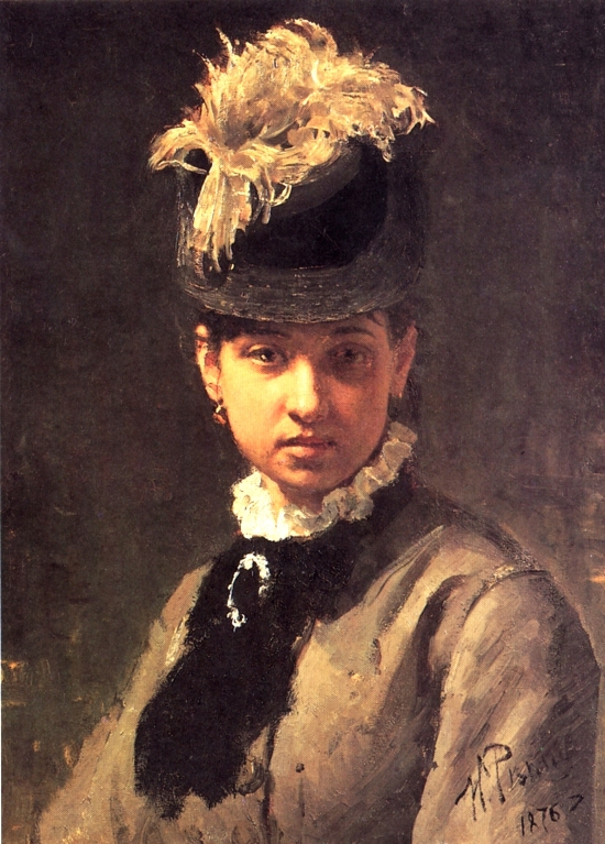 Portrait of Vera Repina, the Artist's Wife (1876).