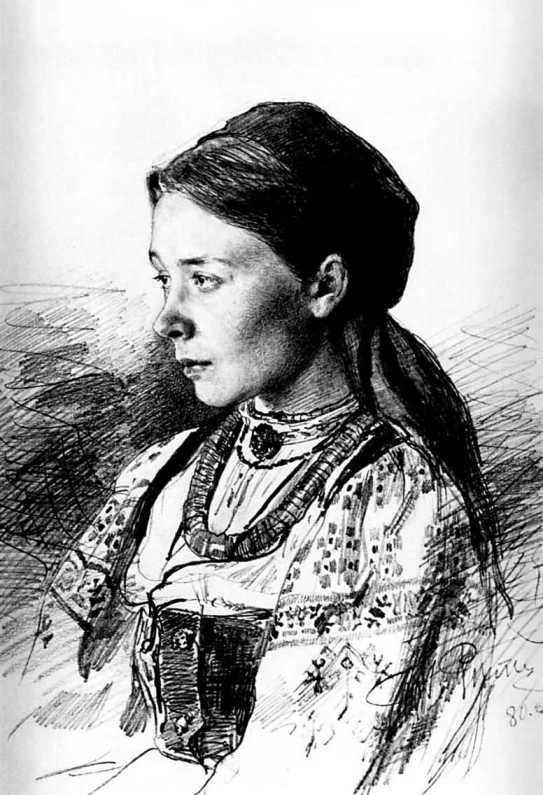 Portrait of Maria Artsybasheva (1880).
