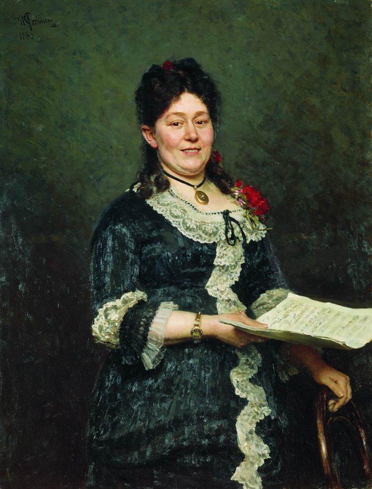 Portrait of the Singer Alexandra Molas (1883).