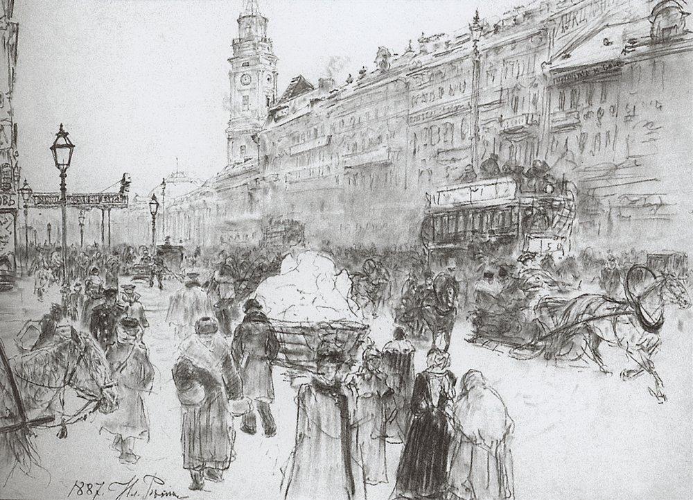 Nevsky Avenue (1887).