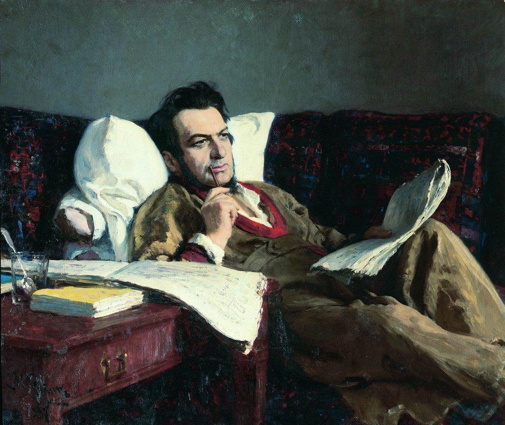 Portrait of the Composer Mikhail Glinka (1887).