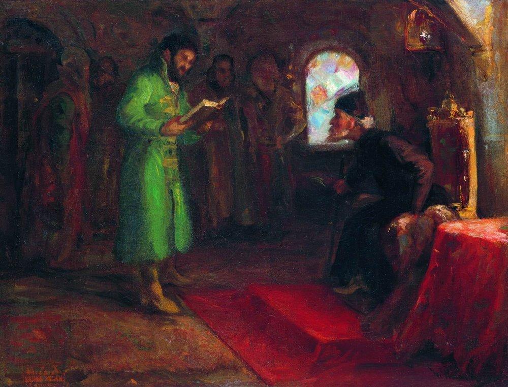 Boris Godunov with Ivan the Terrible (1890).