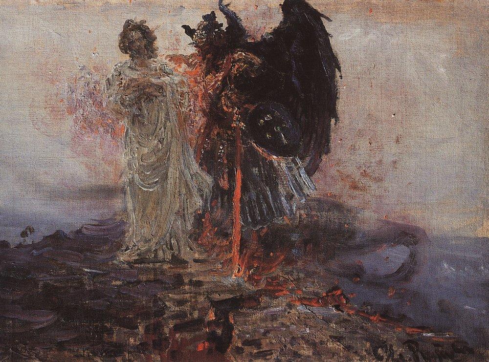Follow me, Satan (1895).