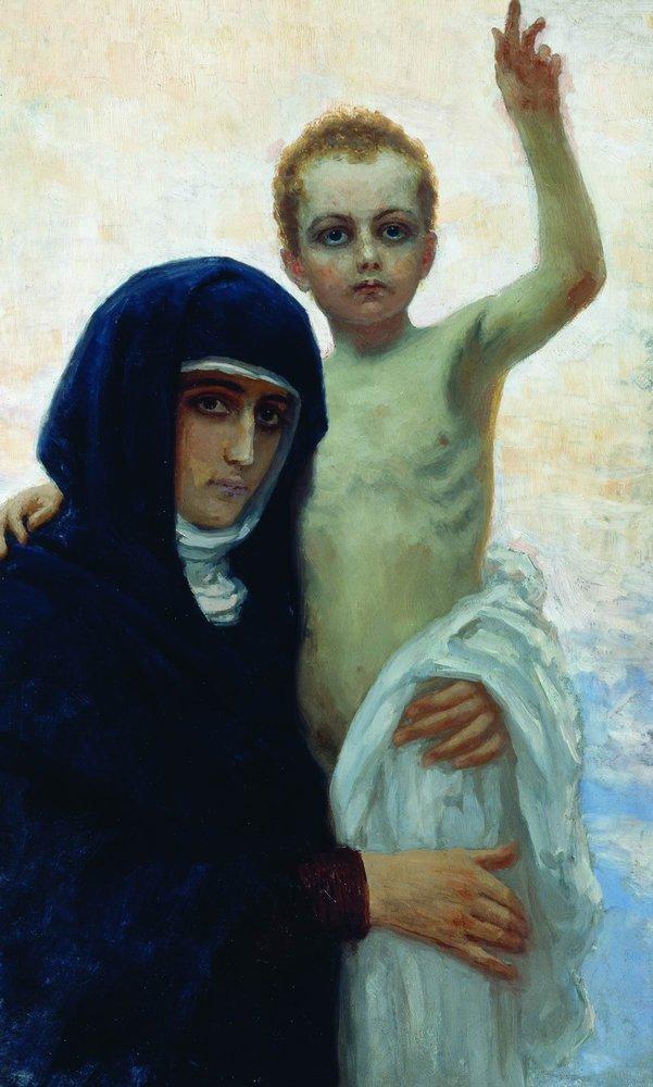 Madonna with Child (1896).