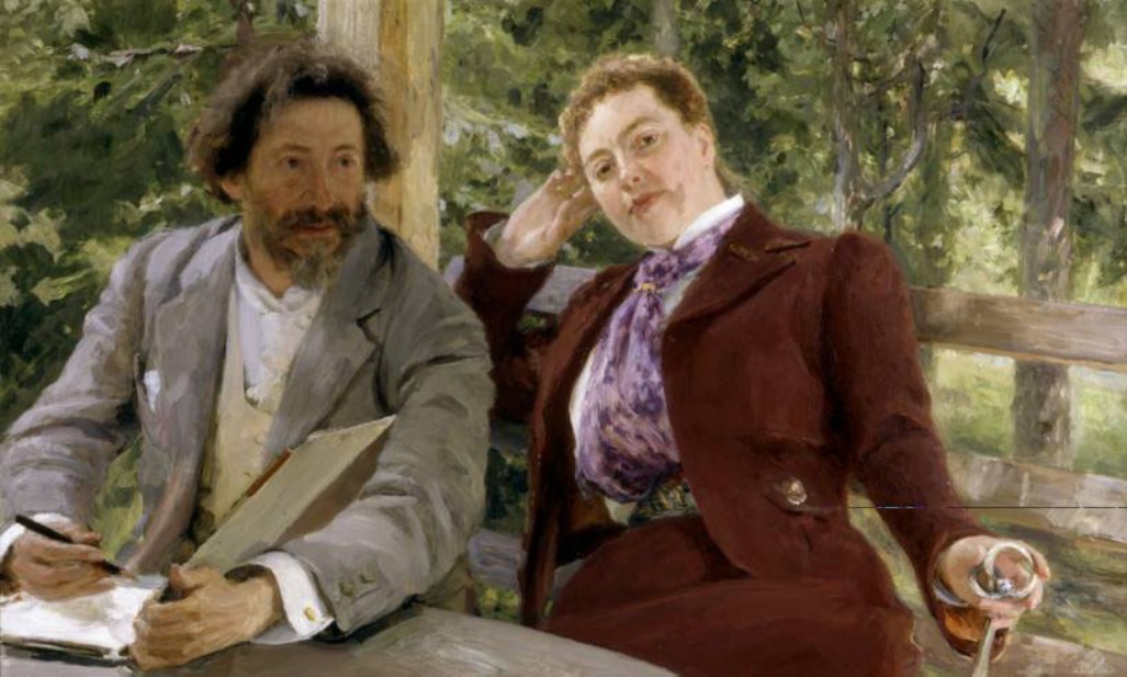 Double Portrait of Natalia Nordmann and Ilya-Repin (1903).