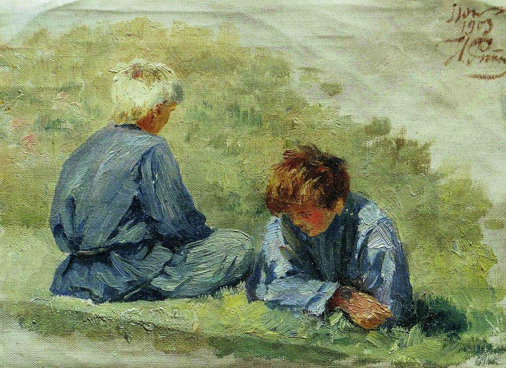 The boys on the grass (1903).