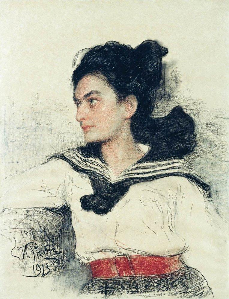 Portrait of Maria Osipovna Lowenfeld (1913).