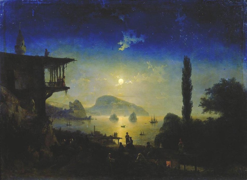 Moonlit Night on the Crimea. Gurzuf (1839).