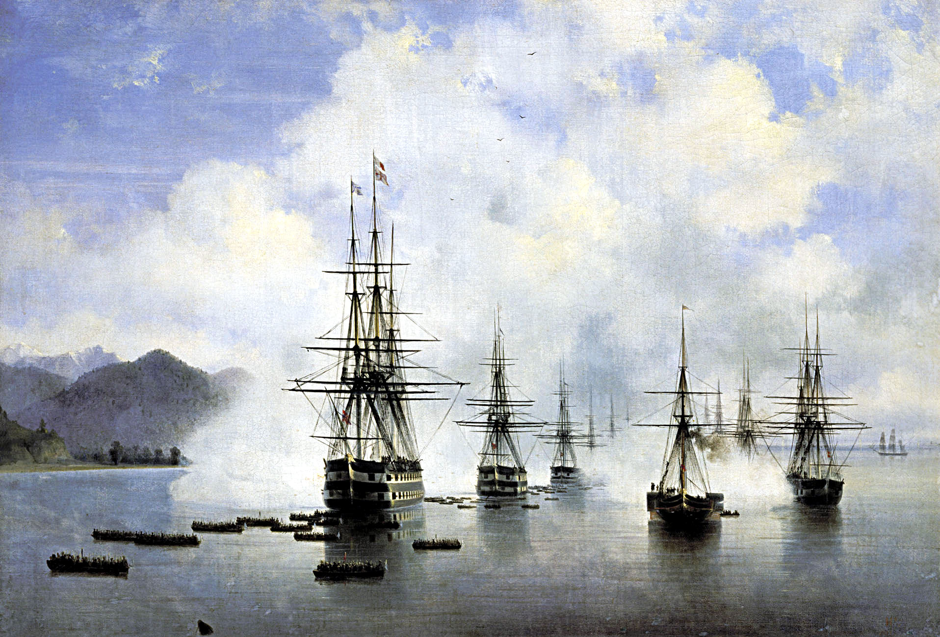 The Landing at Subashi (1839).