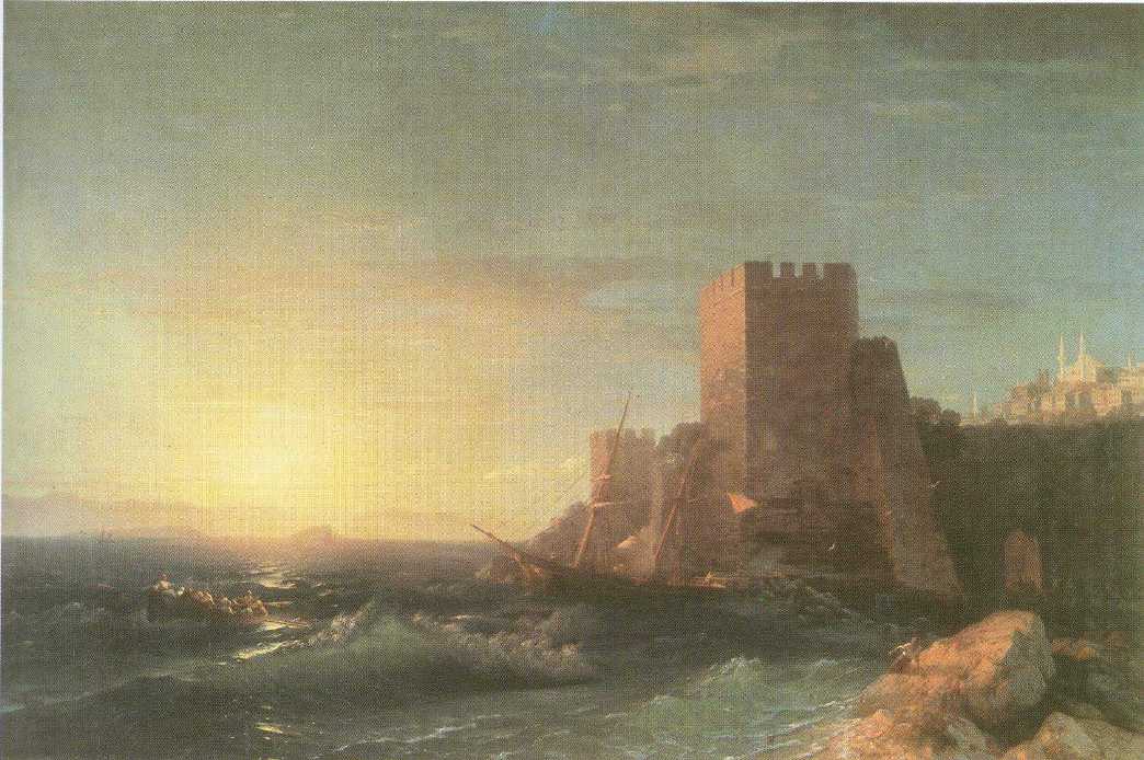 Towers on the Rock Near Bosporus (1853).