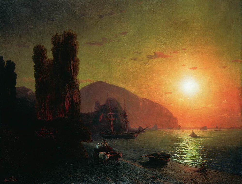 Crimean view. Ayu-Dag (1865).
