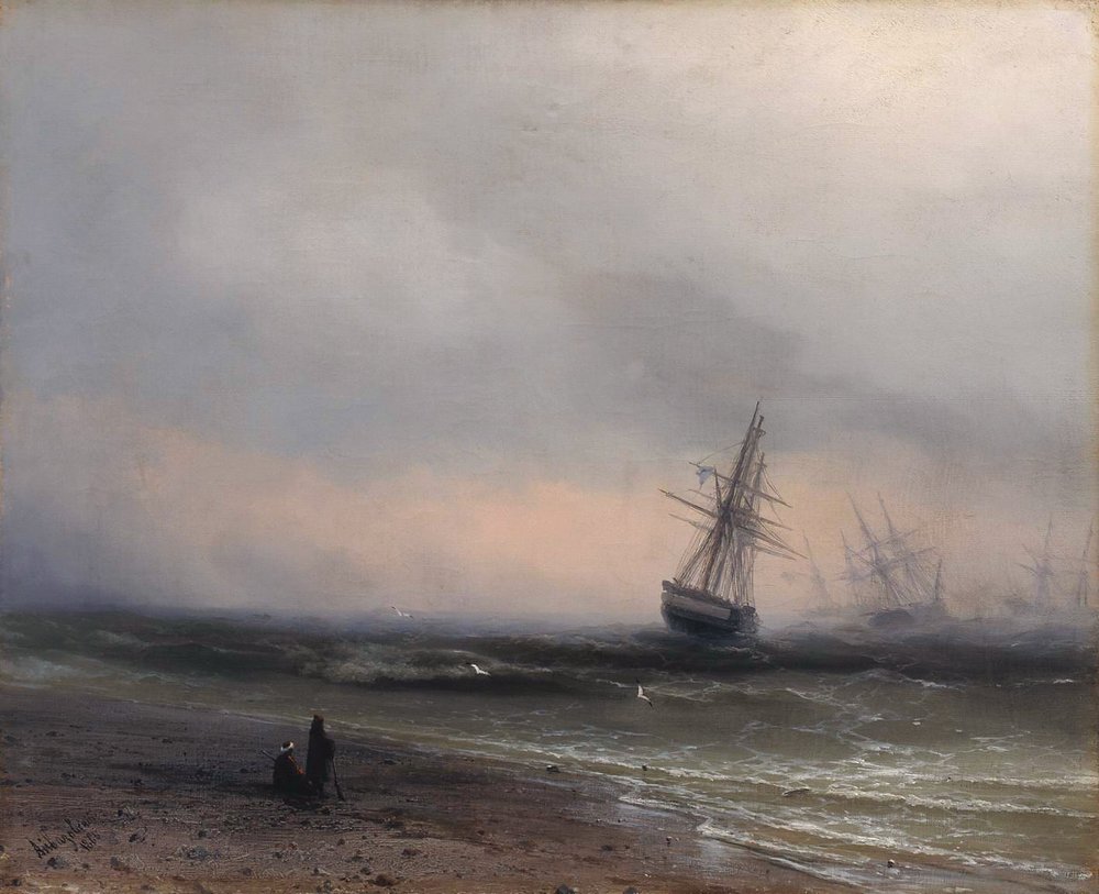 Seascape in Crimea (1866).